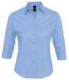 17010 Effect SOL'S Ladies Effect 3/4 Sleeve Fitted Shirt Bright Sky colour image